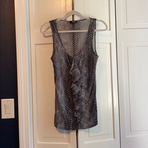 Express Animal Print Casual Top